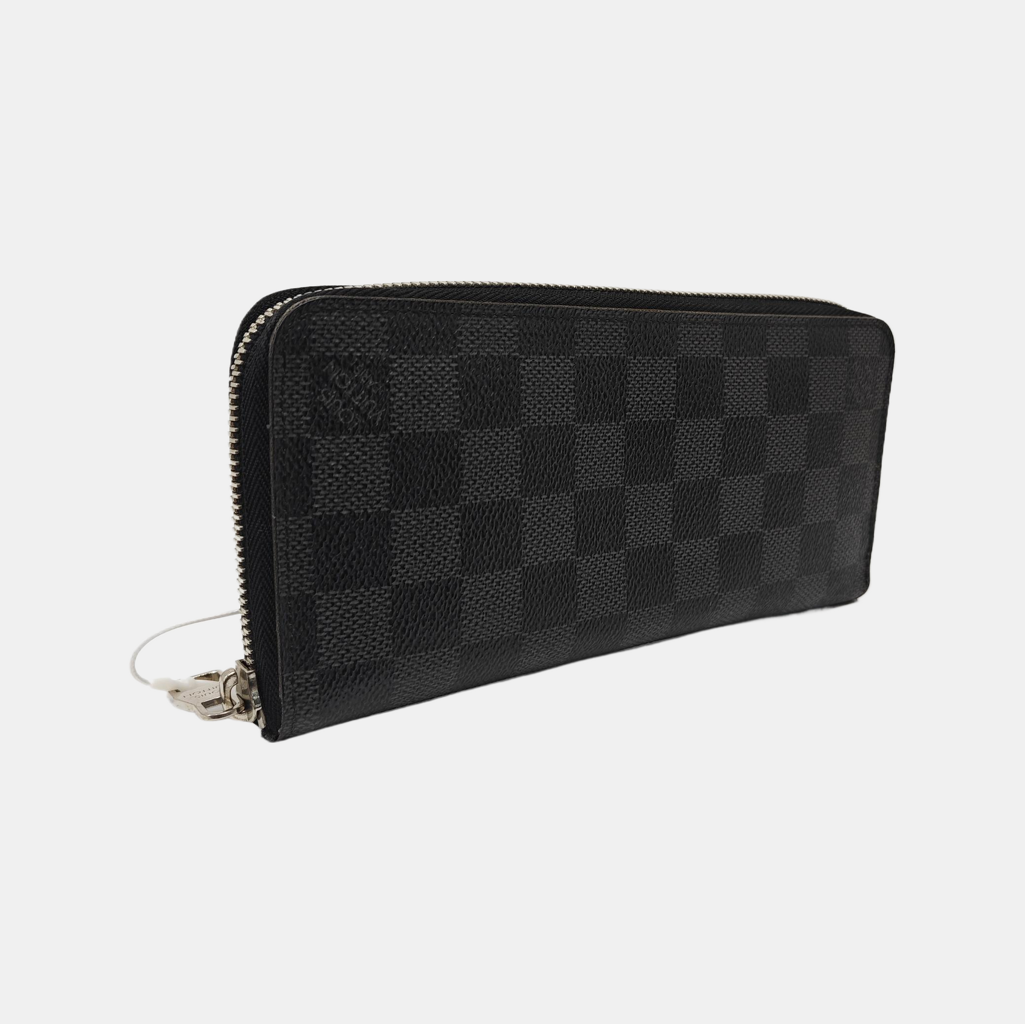 ZIPPY Damier Graphite Coated Canvas Gray
