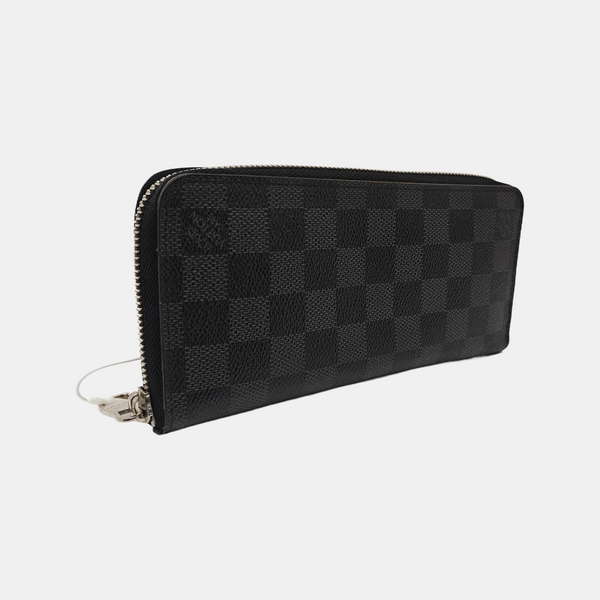 ZIPPY Damier Graphite Coated Canvas Gray