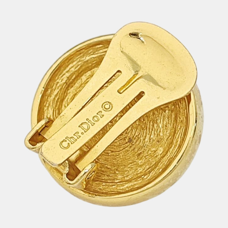 Metal Gold Clip On Earrings