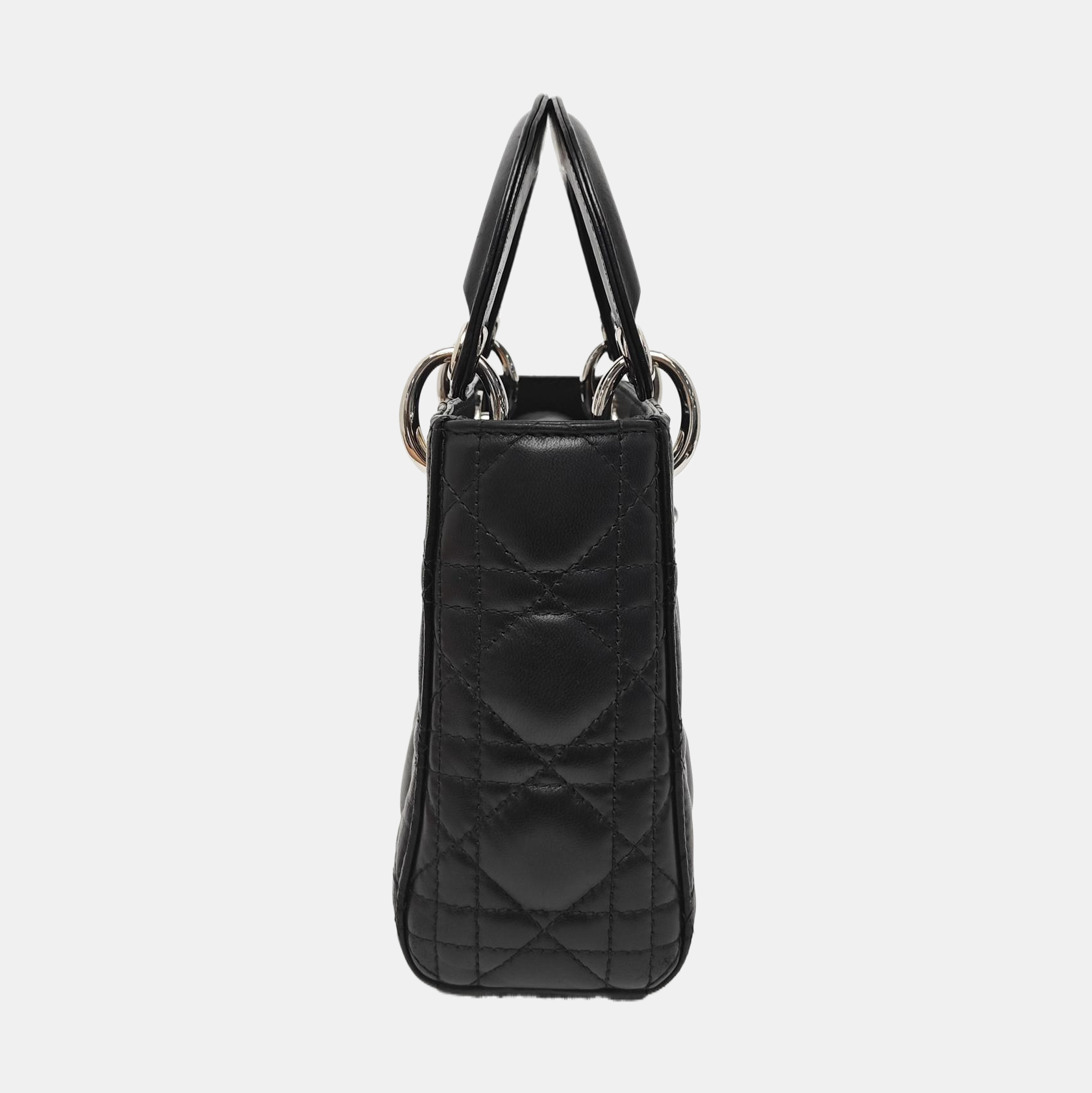 Lady Dior Mini Quilted Lambskin Black