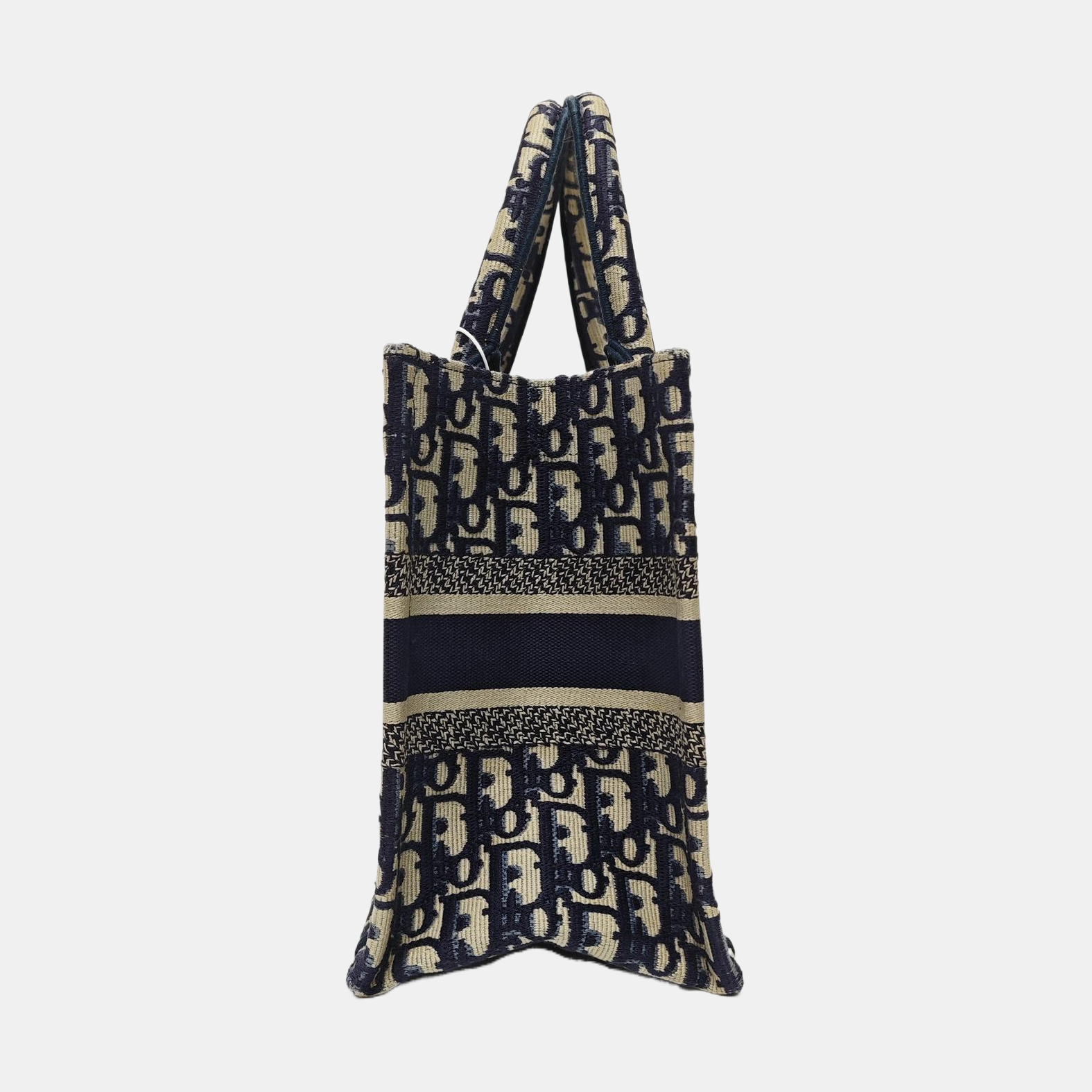 Book Tote Small Oblique Canvas Blue