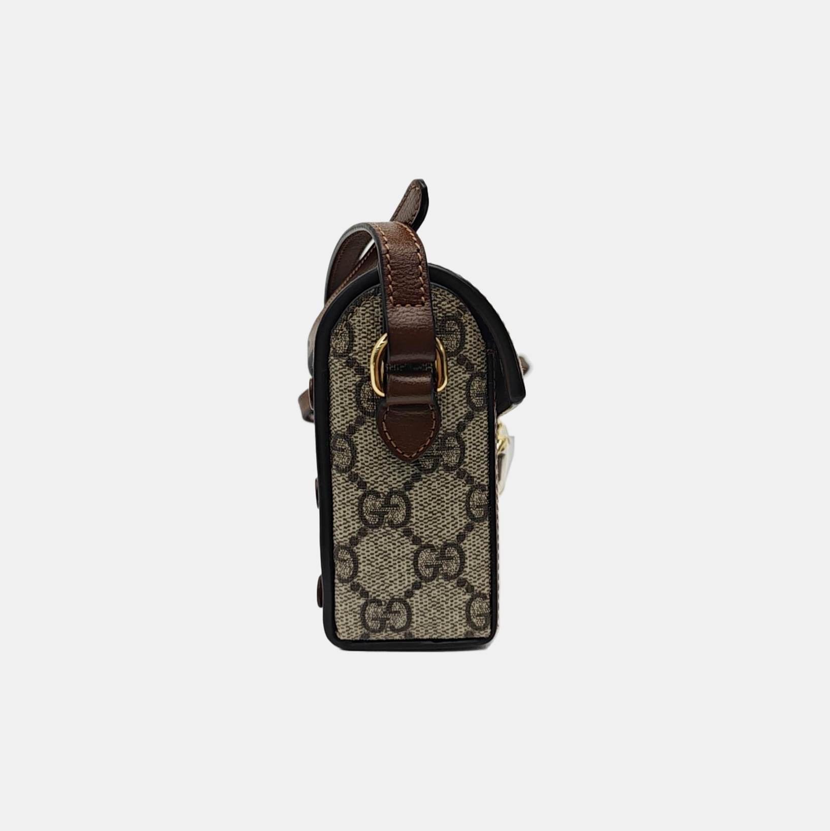 Horsebit 1955 Mini Monogram Coated Canvas Beige