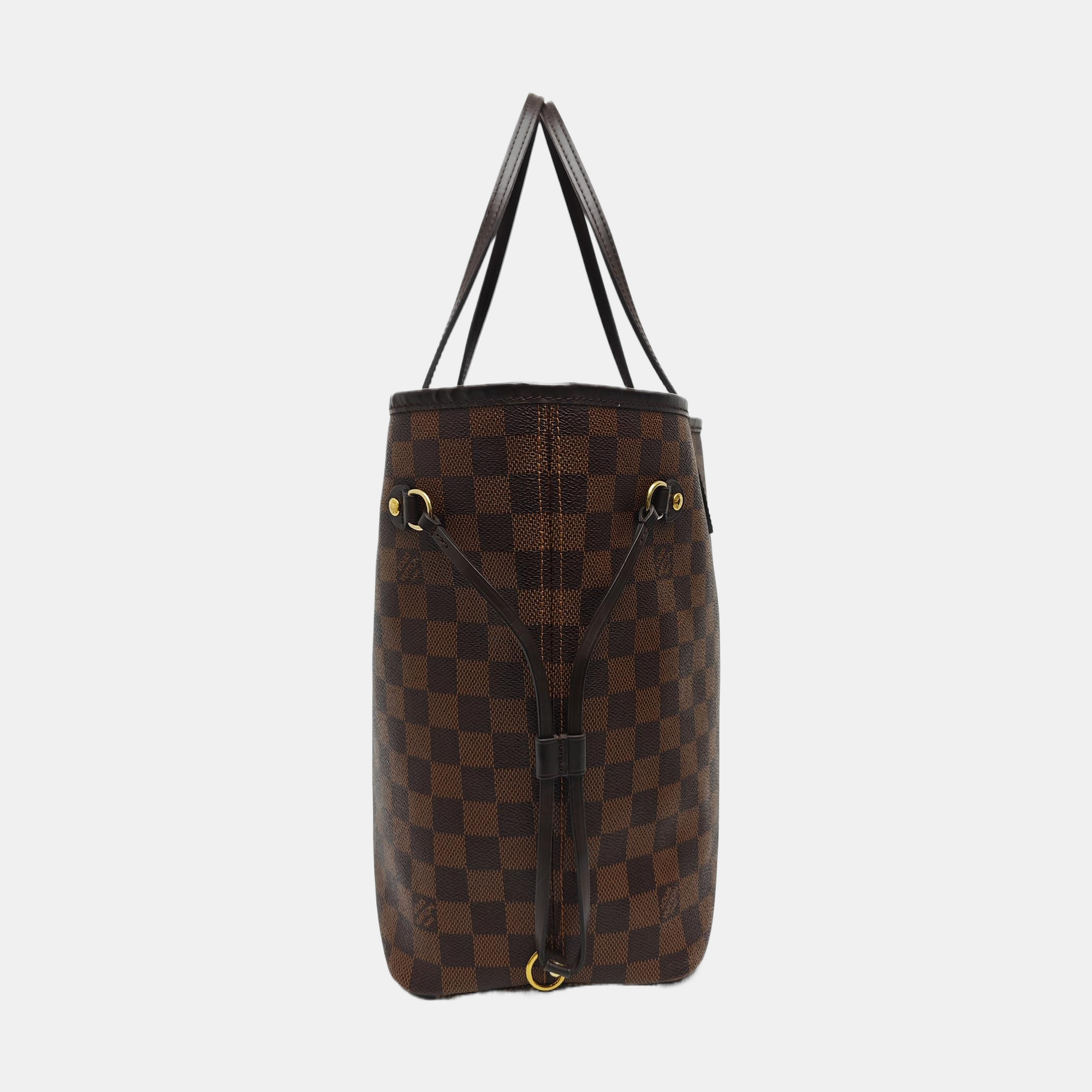 NEVERFULL MM Damier Ebene Coated Canvas Brown