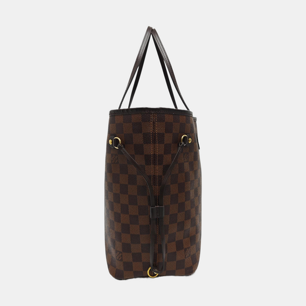 NEVERFULL MM Damier Ebene Coated Canvas Brown