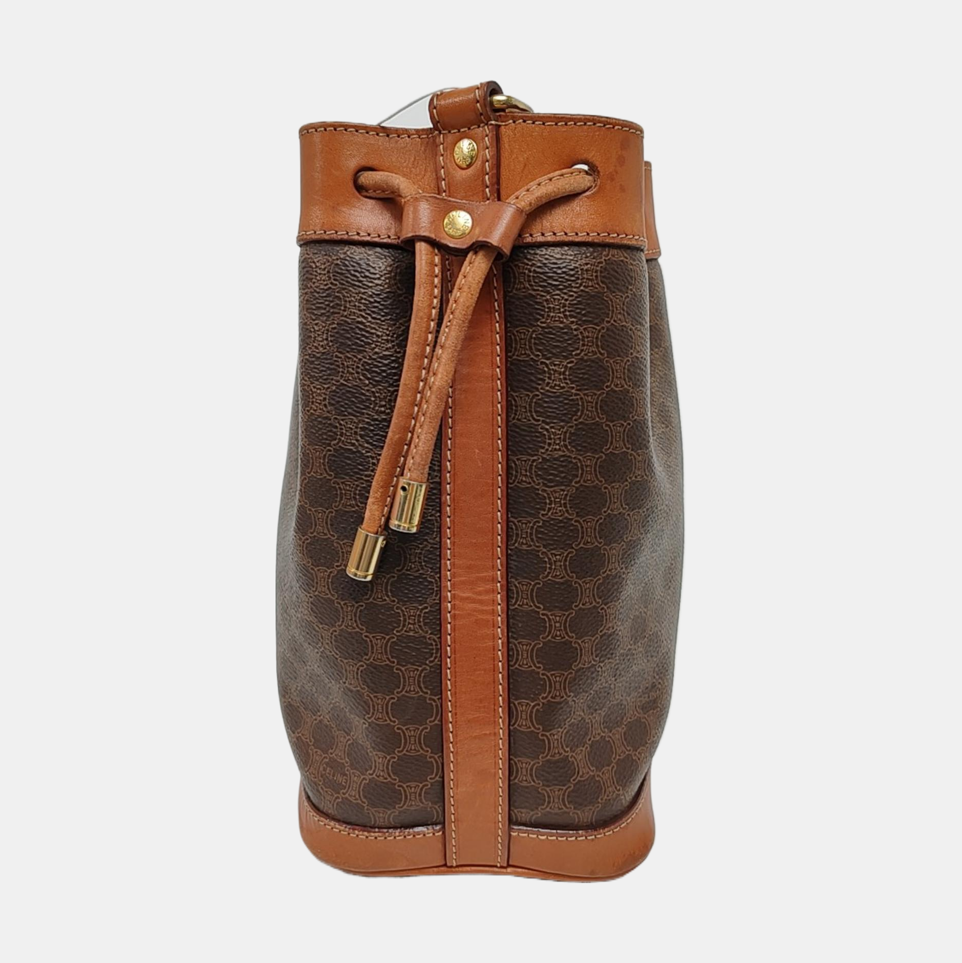 MACADAM BUCKET Coated Canvas Brown