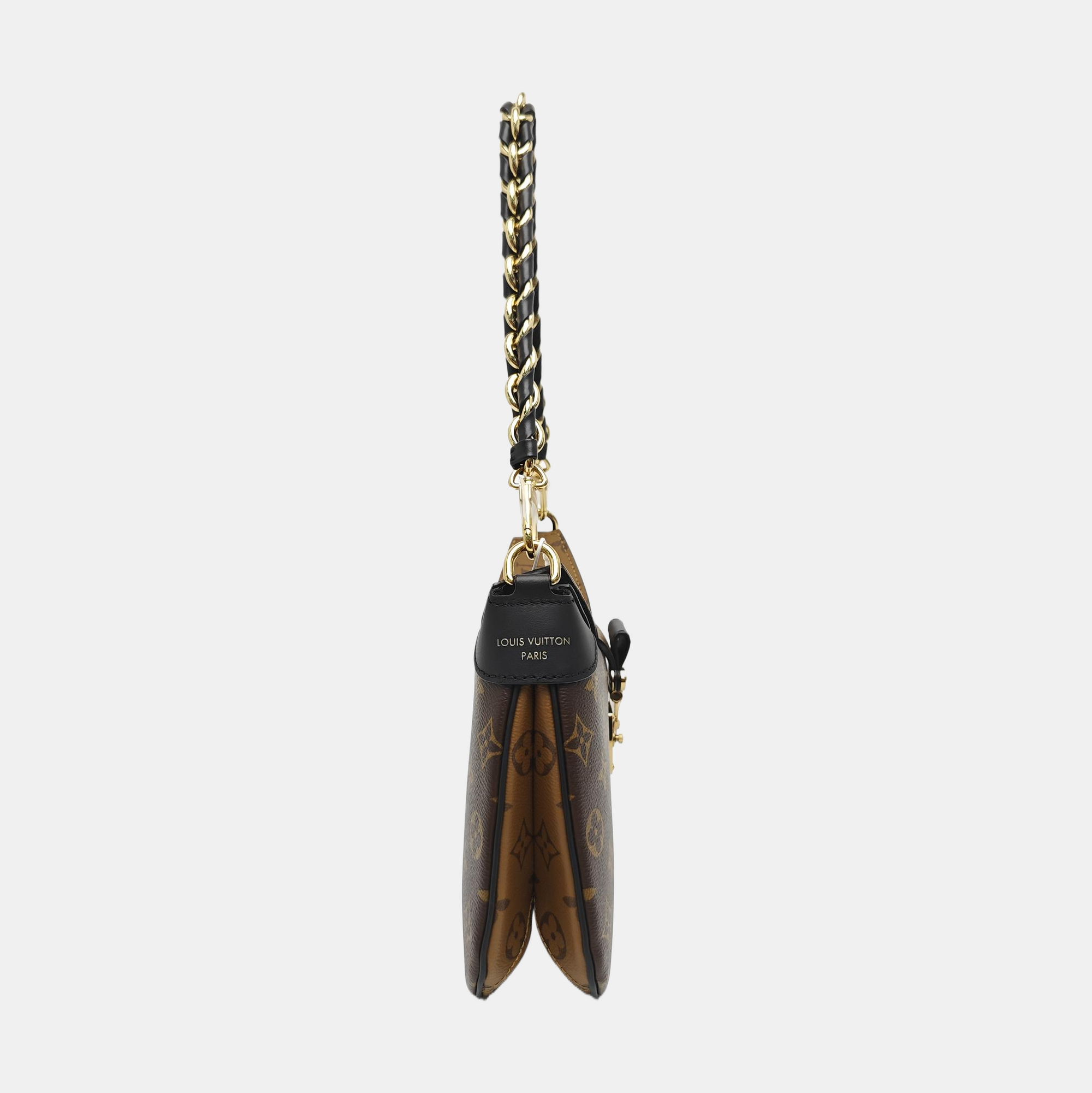 TWINNY Monogram Coated Canvas Brown