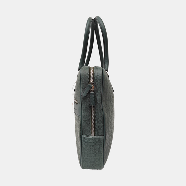 Calfskin Top Handle Bag Green