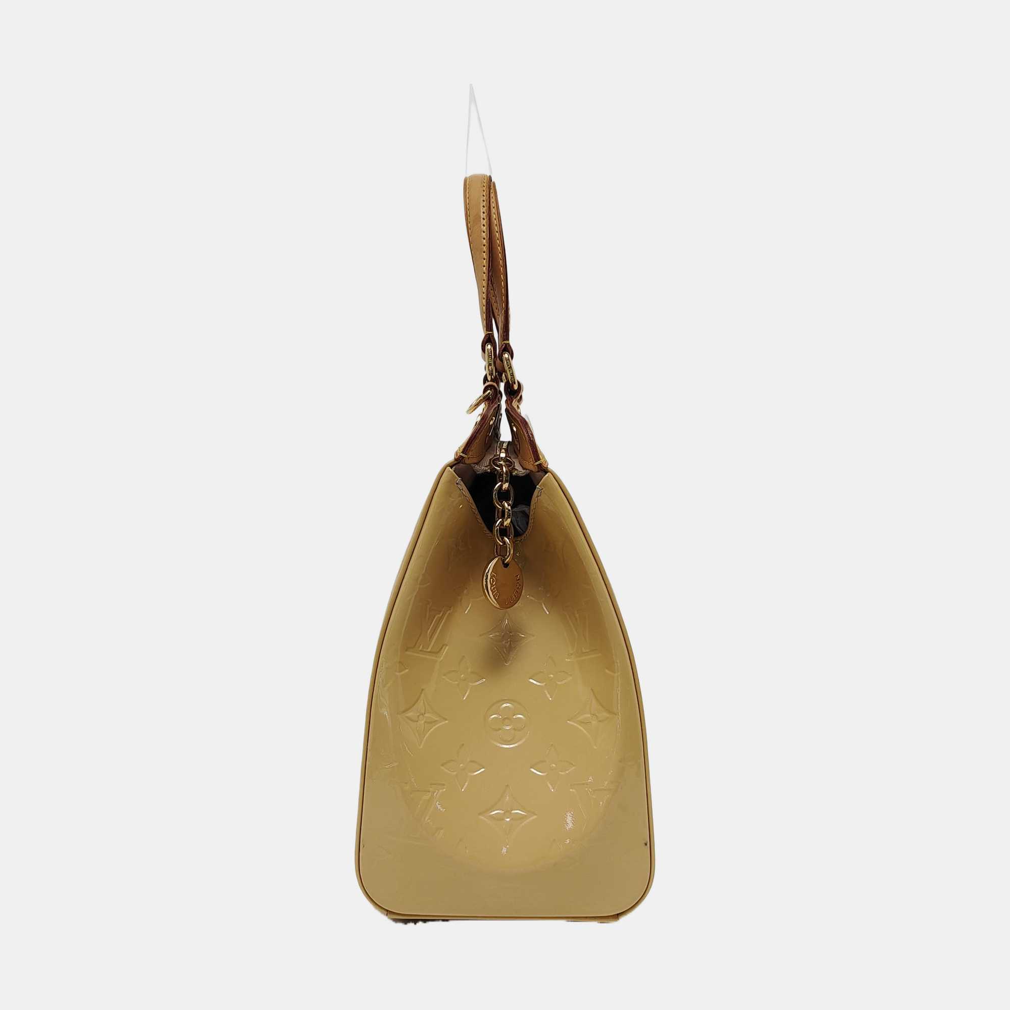 BREA MM Monogram Patent Leather Yellow