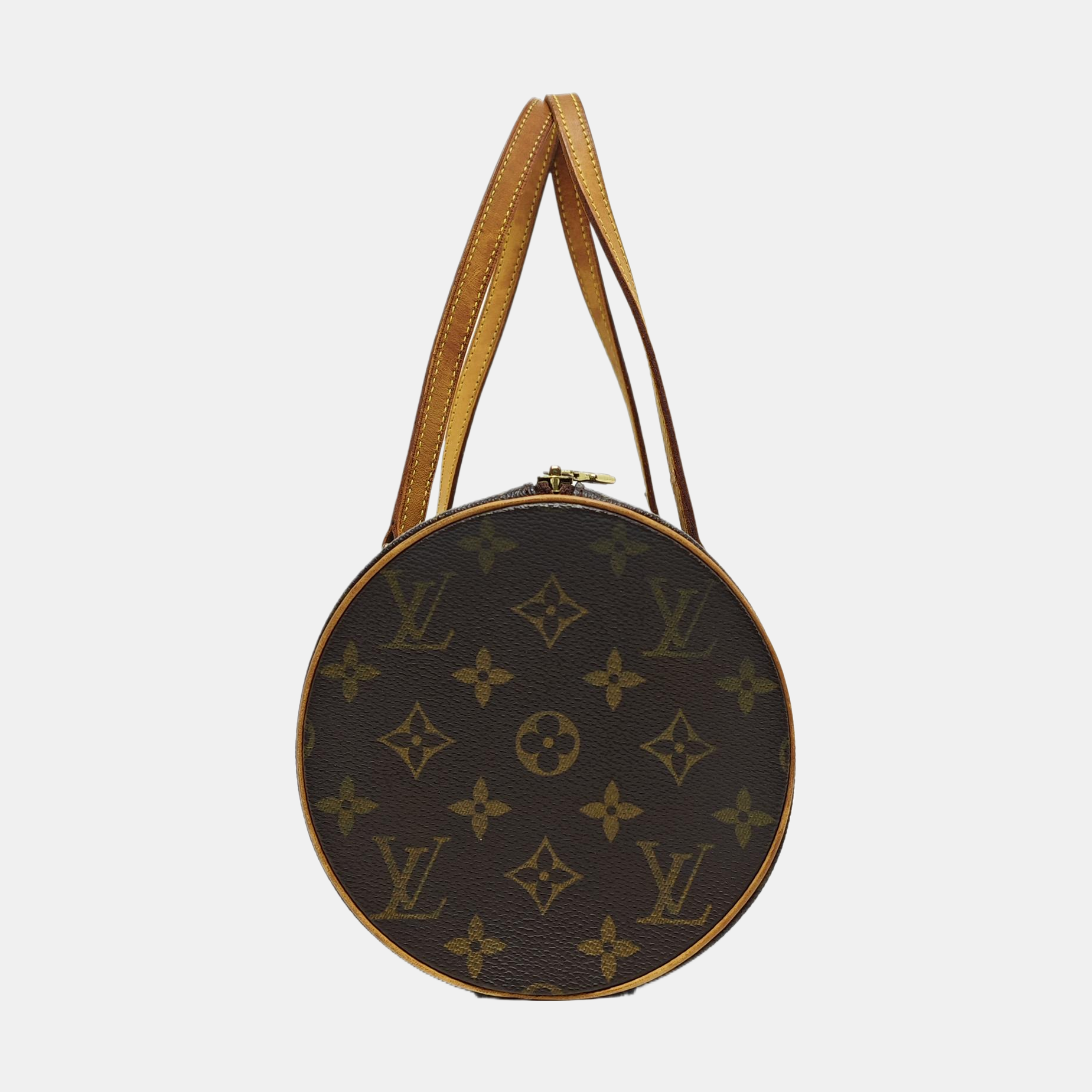 PAPILLON MM Monogram Coated Canvas Brown