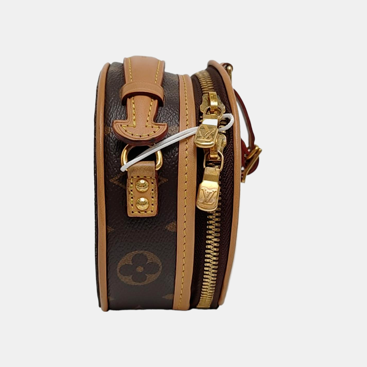 BOITE CHAPEAU Mini Monogram Coated Canvas Brown