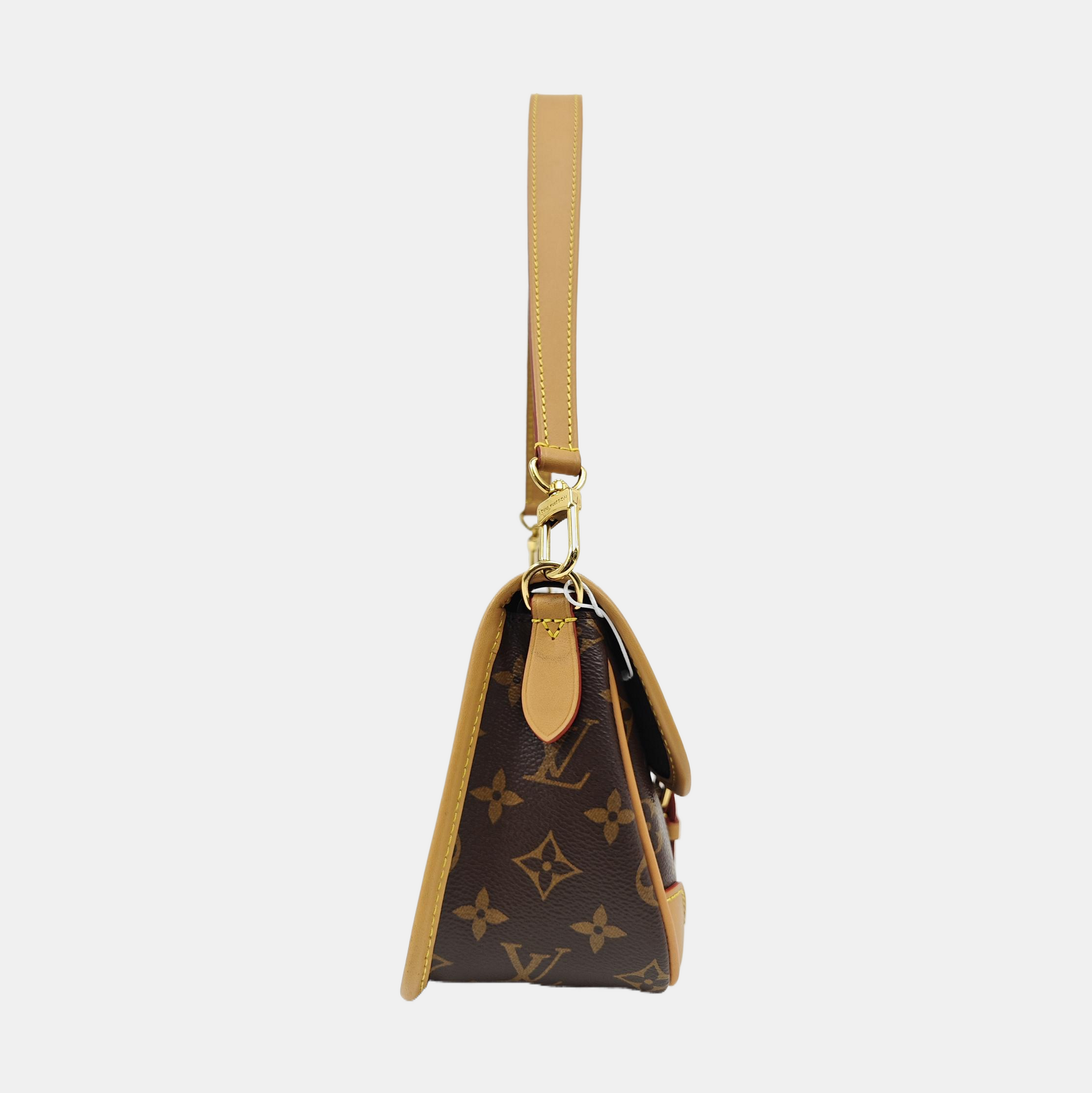 DIANE Monogram Coated Canvas Brown