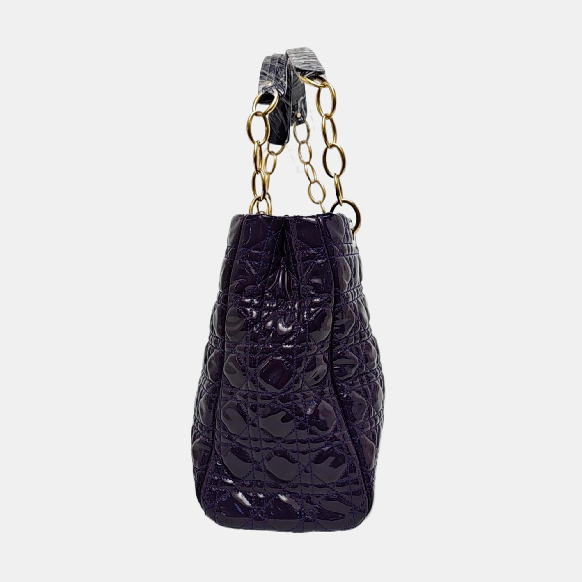 Dior Soft Cannage Patent Leather Purple