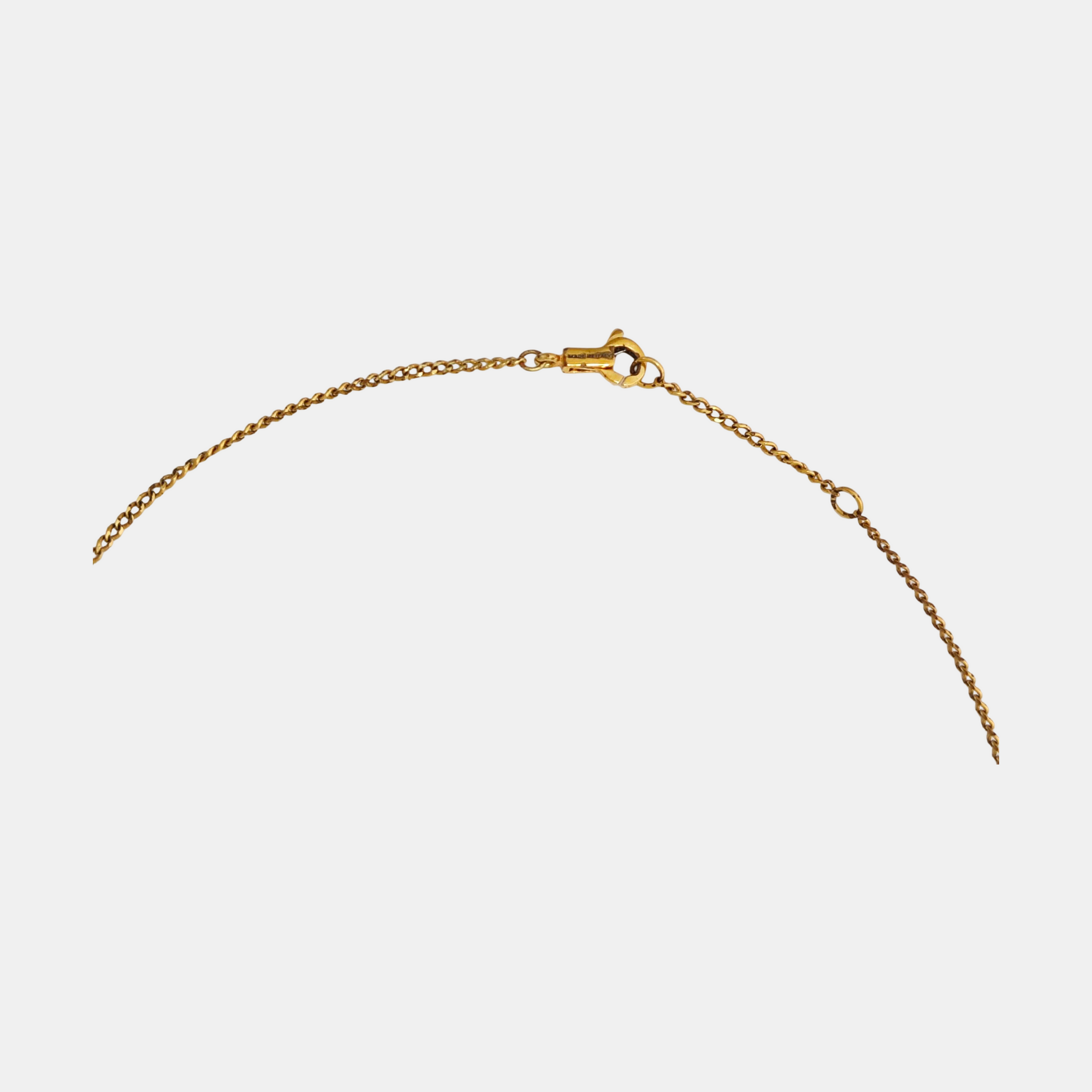 ALPHABET Crystal Gold Necklace