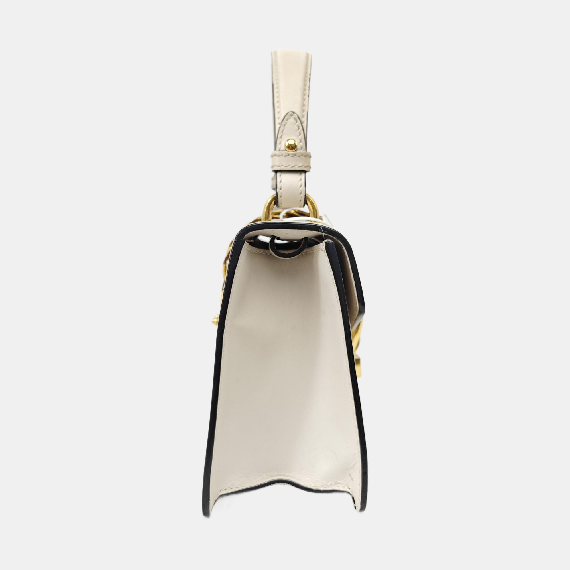 Sylvie Mini Calfskin White