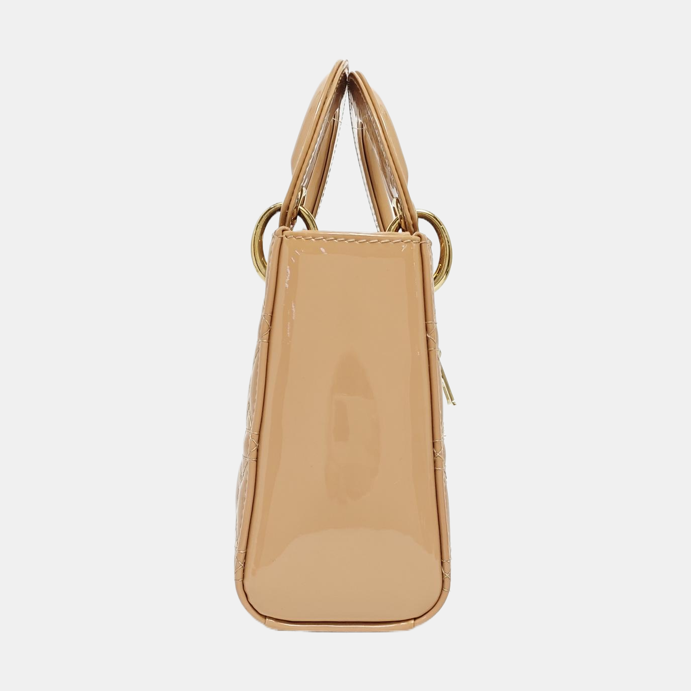 Lady Dior Mini Cannage Patent Leather Pink