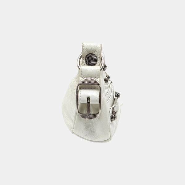 Le Cagole Small Lambskin White