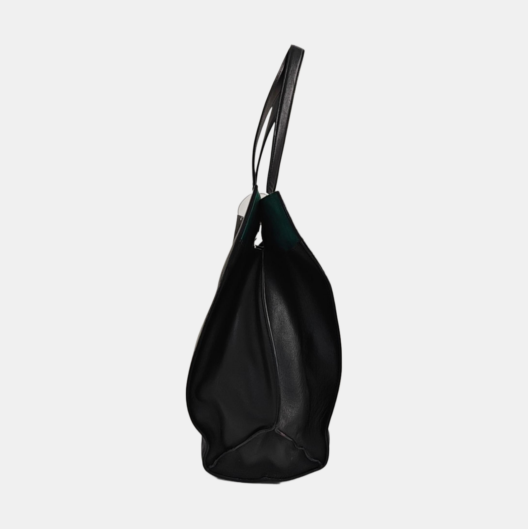Quilted Calfskin Tote Bag Black