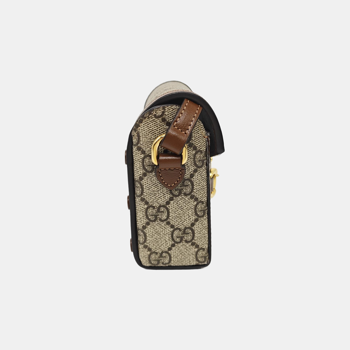 Horsebit 1955 Mini Monogram Coated Canvas Beige