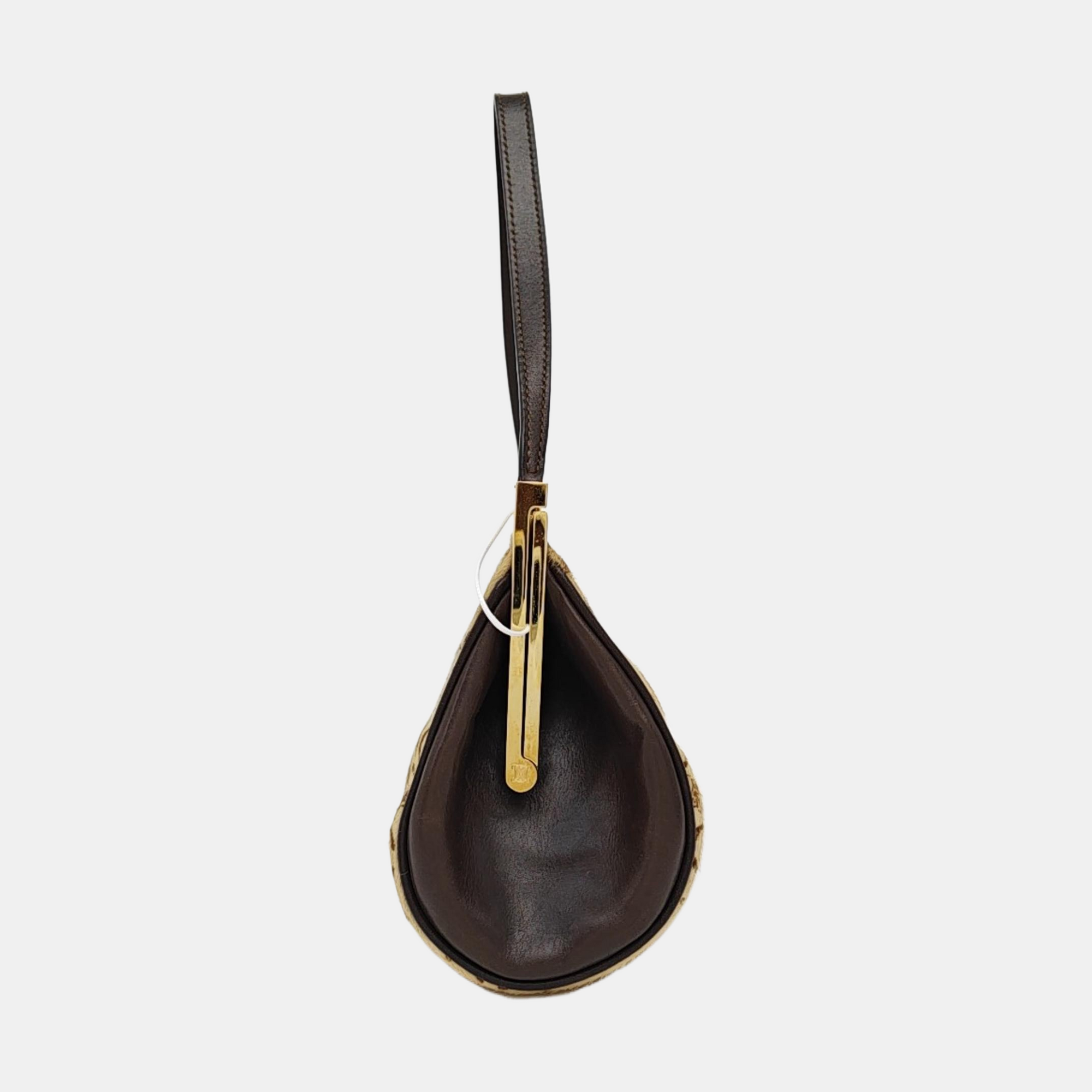 Fabric Shoulder Bag Beige