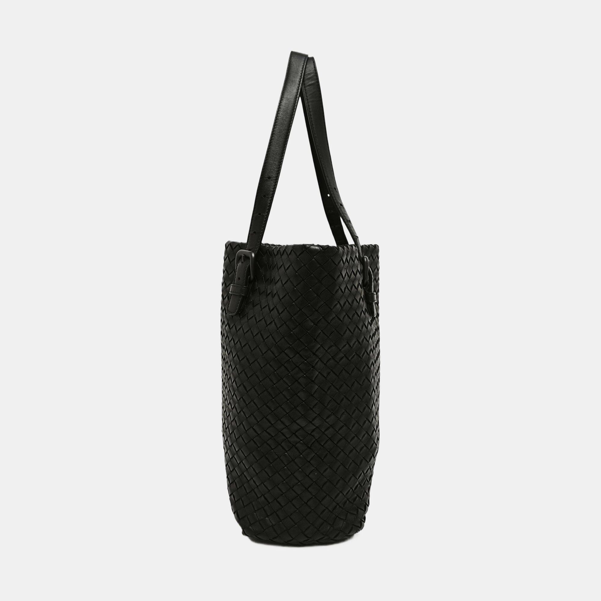 Lambskin Tote Bag Black