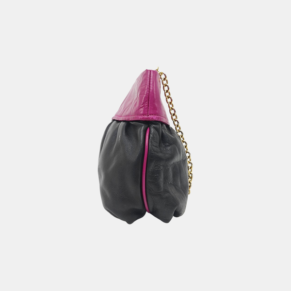 Calfskin Top Handle Bag Black