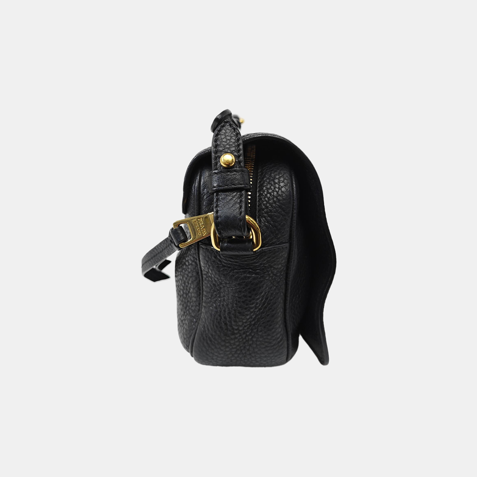Calfskin Shoulder Bag Black