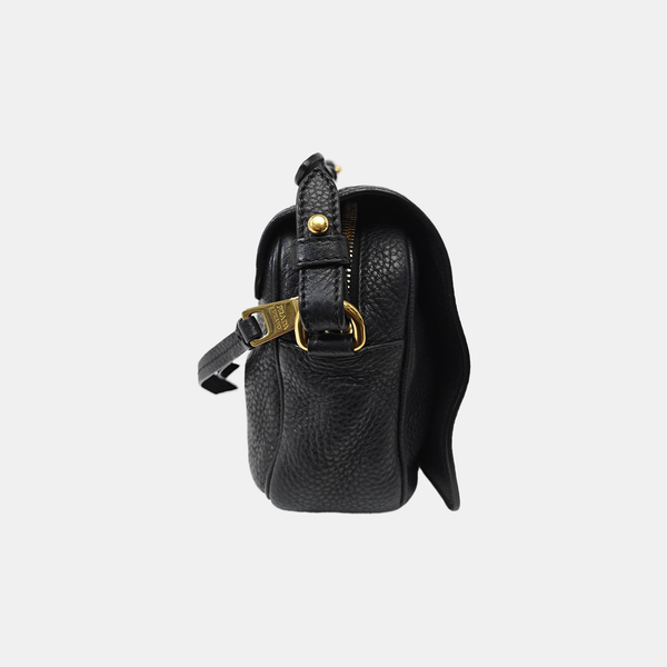 Calfskin Shoulder Bag Black