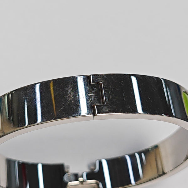 Clic H Metal Silver Bangle