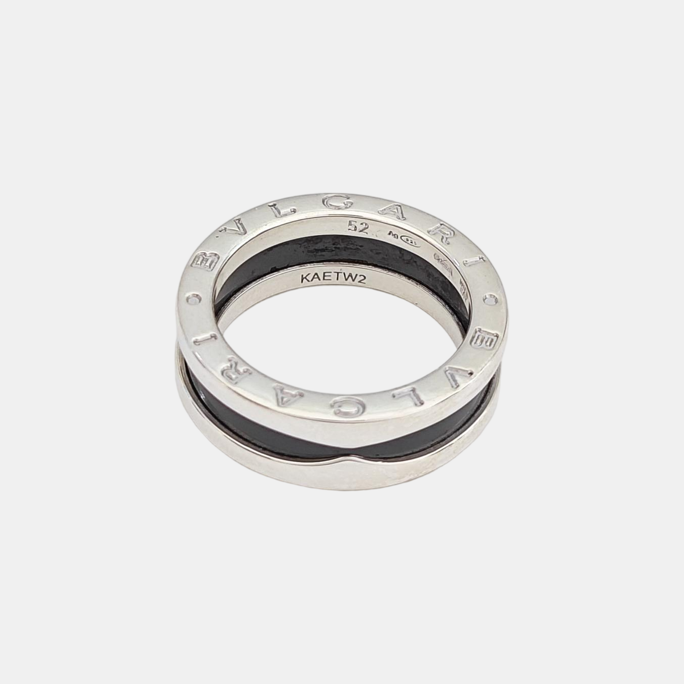 B.ZERO1 925 Sterling Silver Ring EU 52