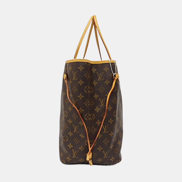 NEVERFULL GM Monogram Coated Canvas Brown