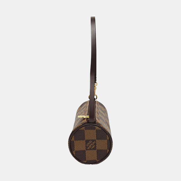 PAPILLON Mini Damier Ebene Coated Canvas Brown