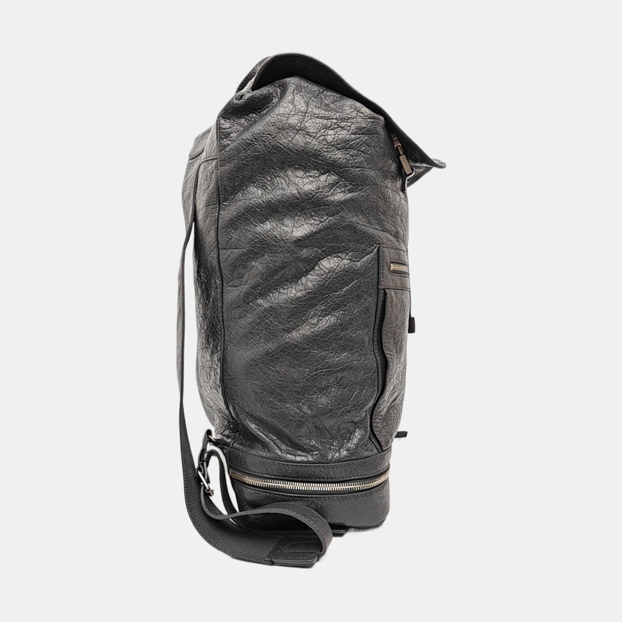 Lambskin Backpack Gray