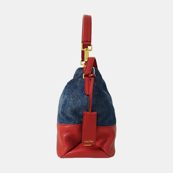 Denim Shoulder Bag Blue