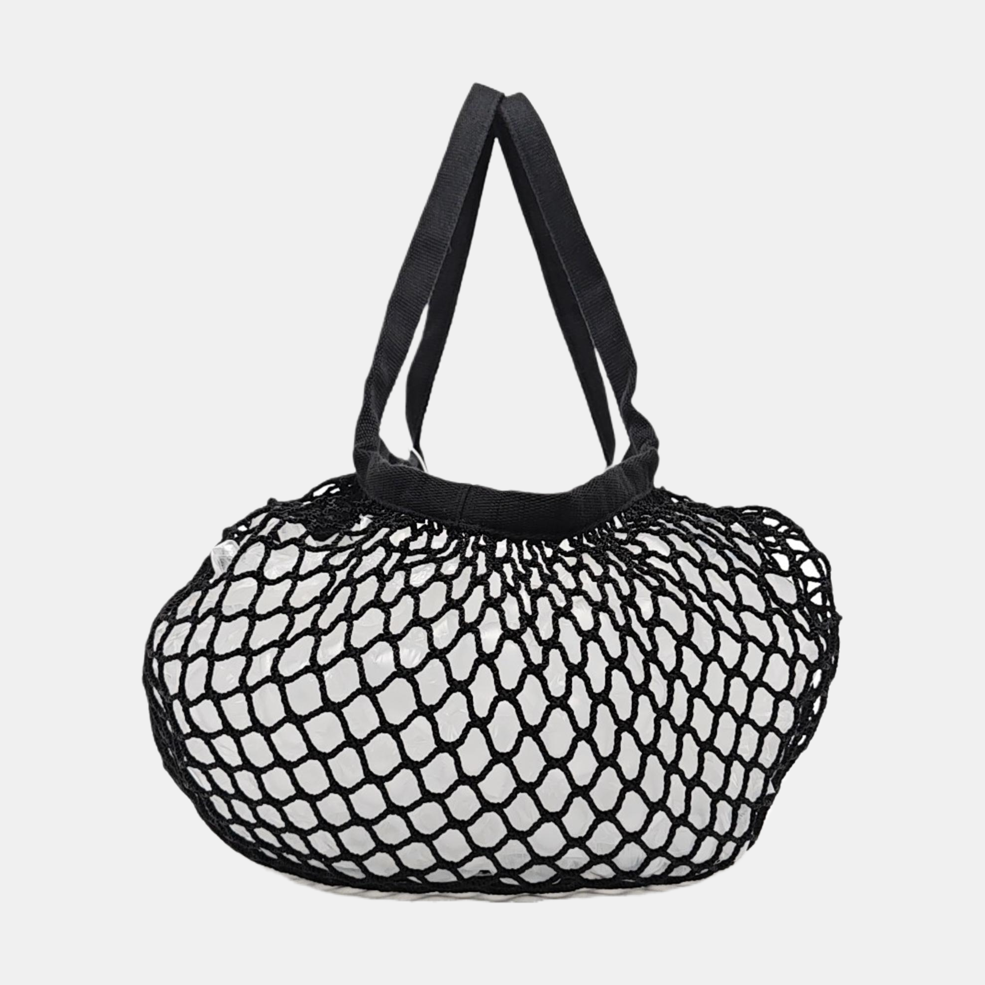 Fabric Top Handle Bag Black