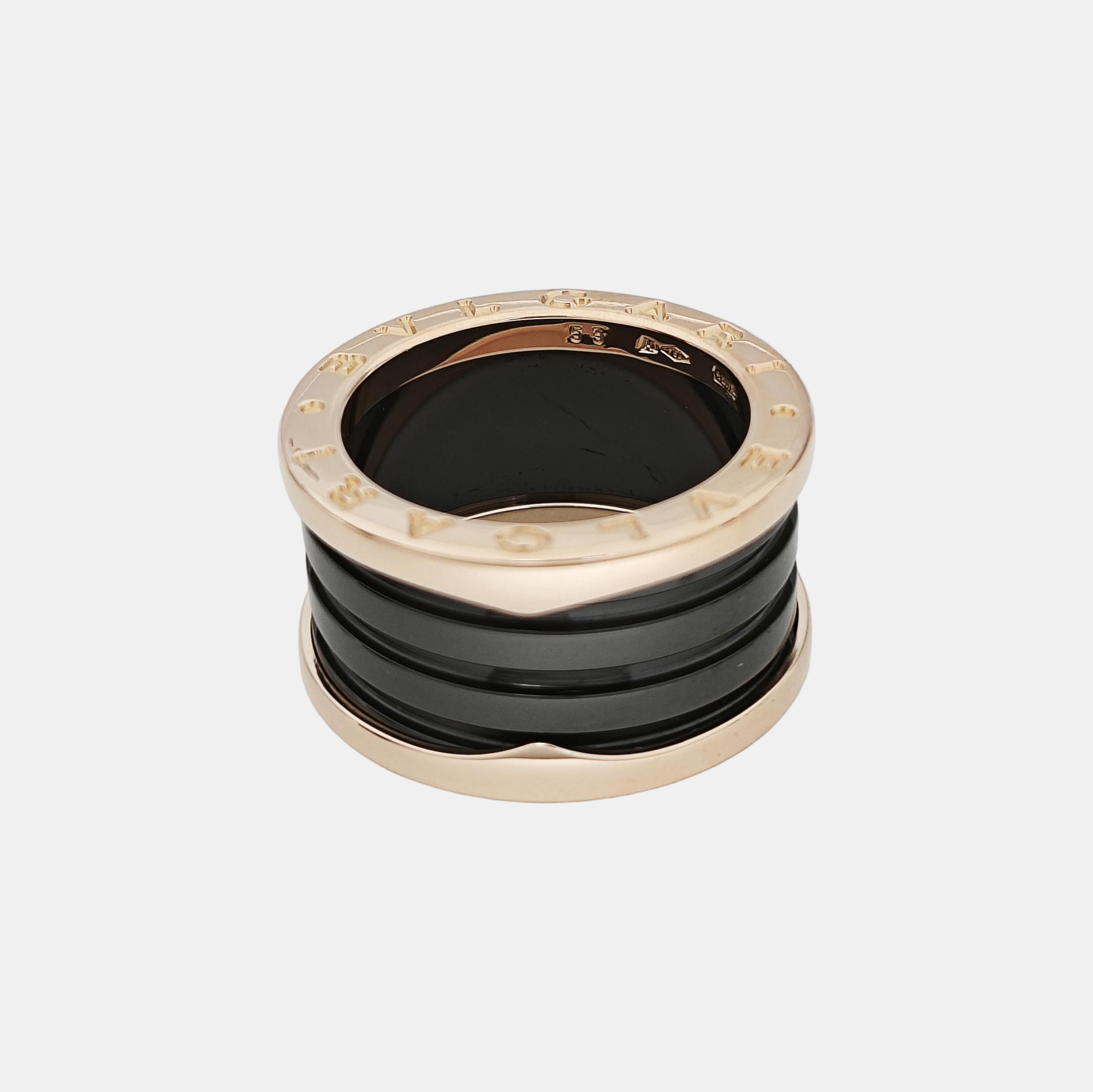 B.ZERO1 18k Rose Gold Ring EU 53