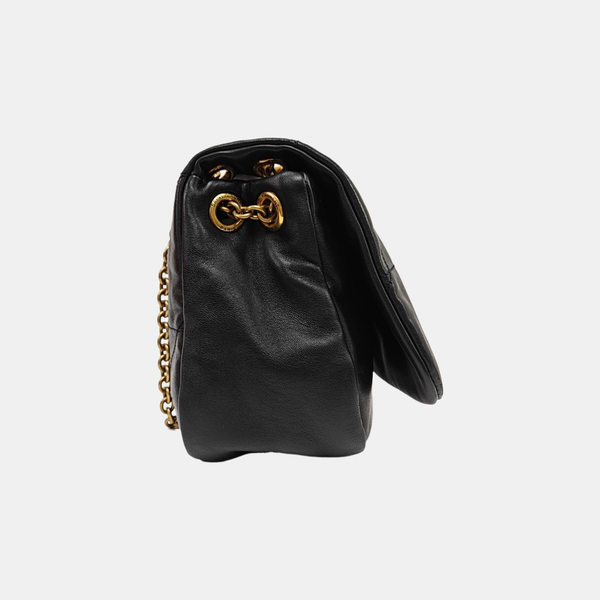 JAMIE Small Quilted Lambskin Black