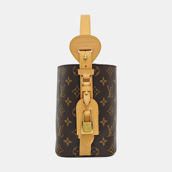 ALL IN BB Monogram Coated Canvas Brown