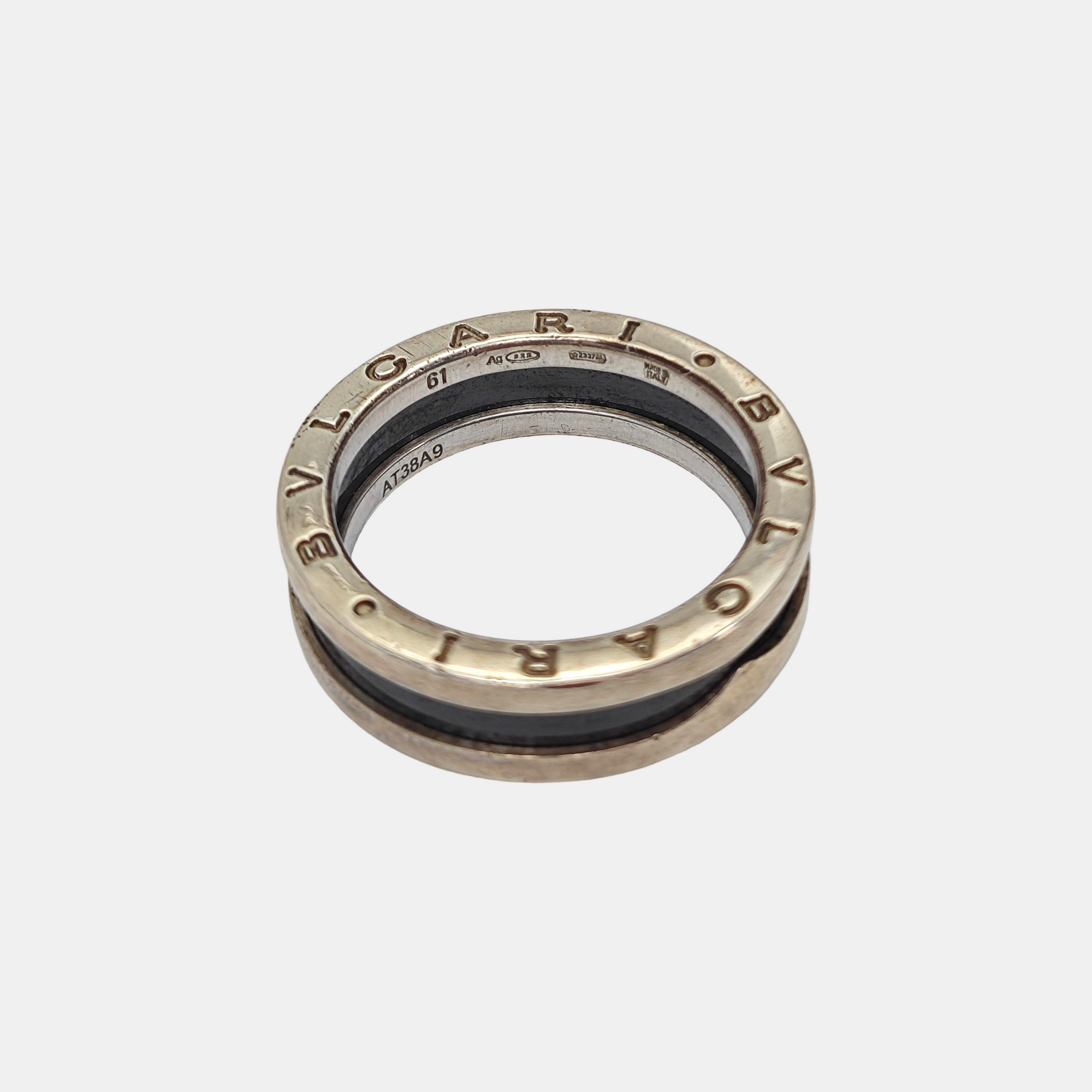B.ZERO1 925 Sterling Silver Ring EU 61