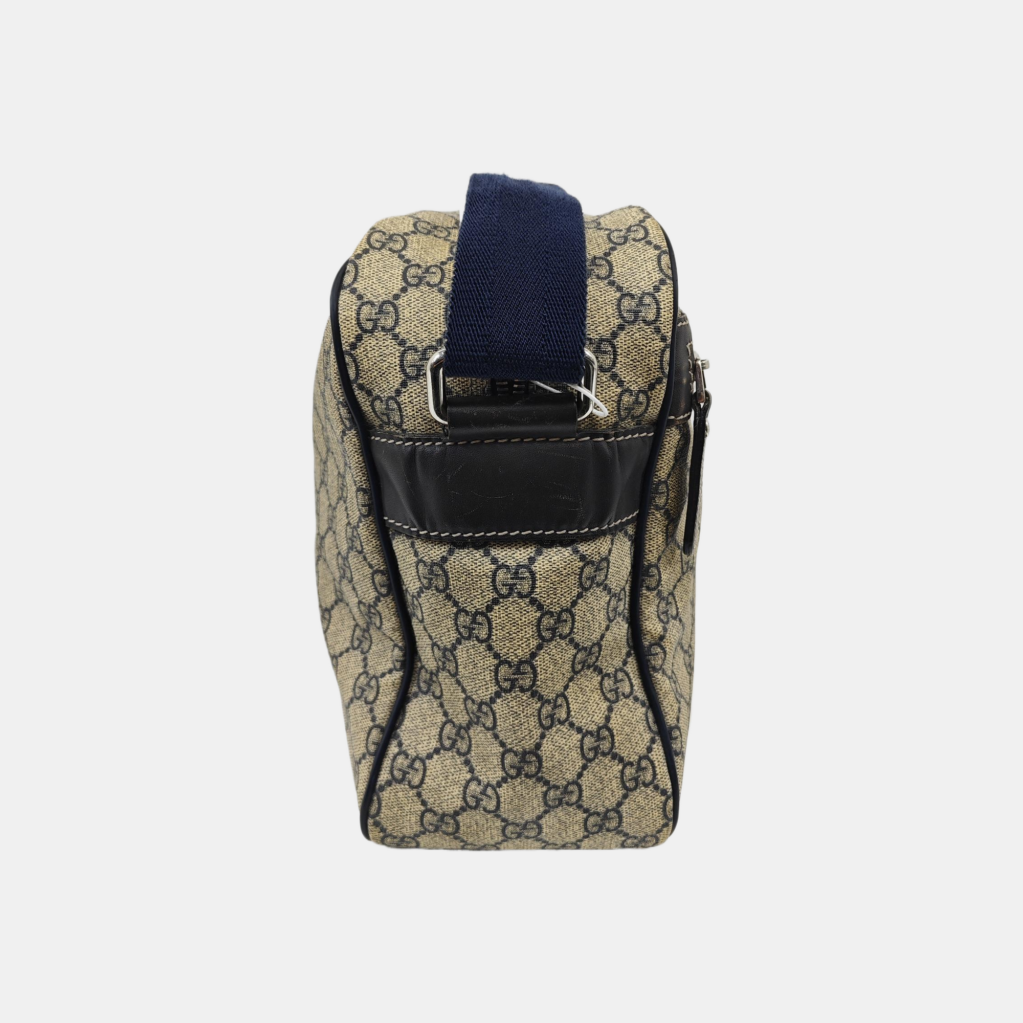 GG Supreme Monogram Coated Canvas Black