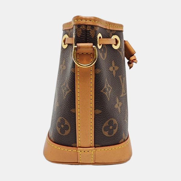 NOÉ Nano Monogram Coated Canvas Brown
