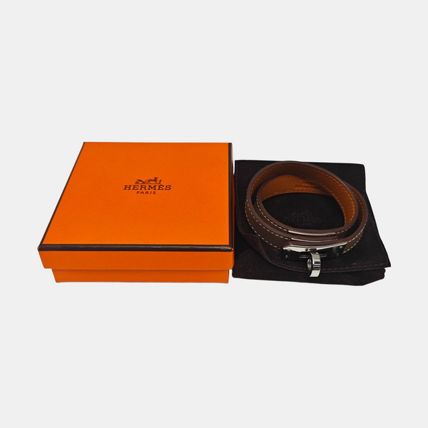 Kelly Leather Beige Bracelet