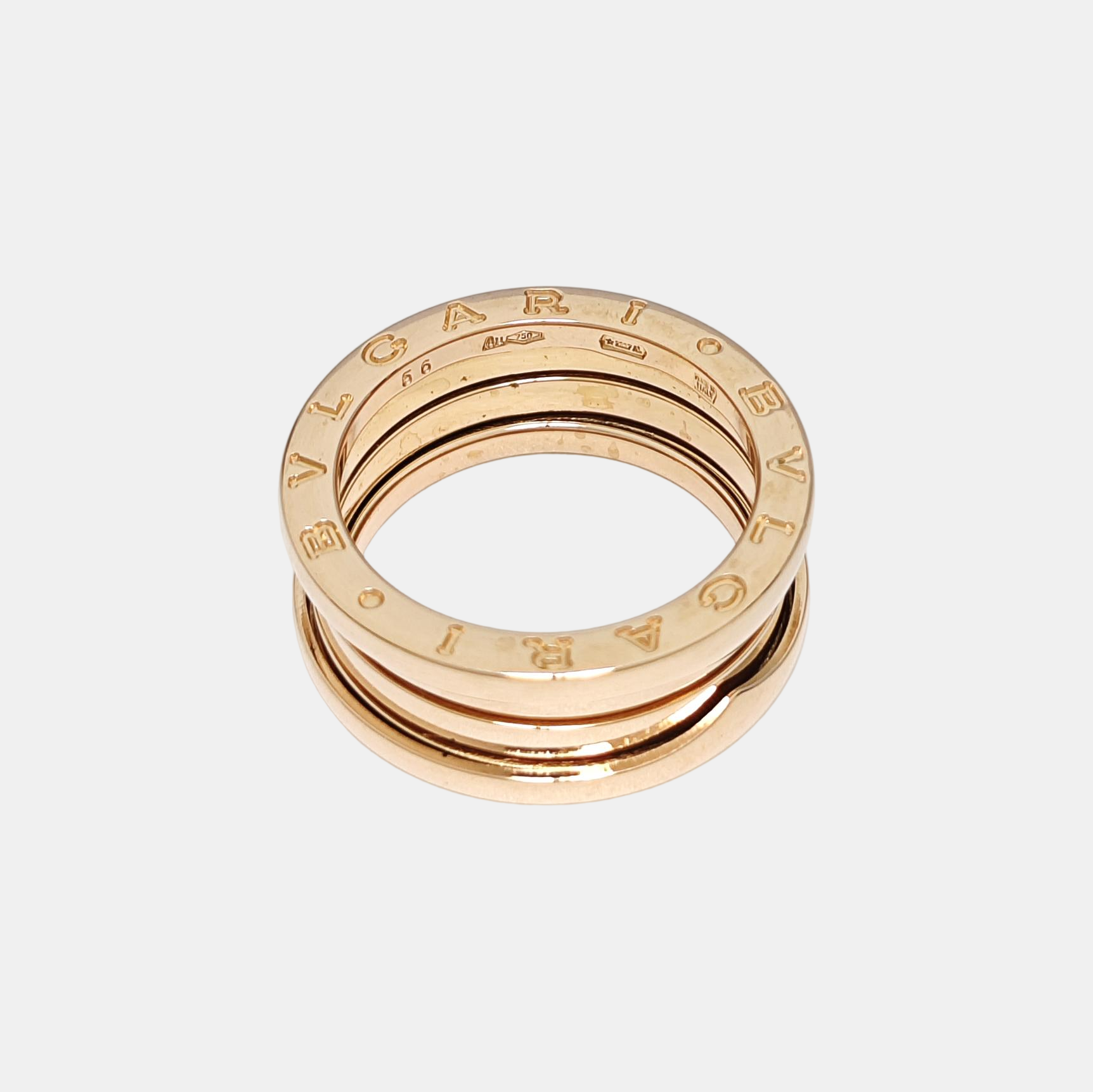 B.ZERO1 18k Rose Gold Ring EU 55