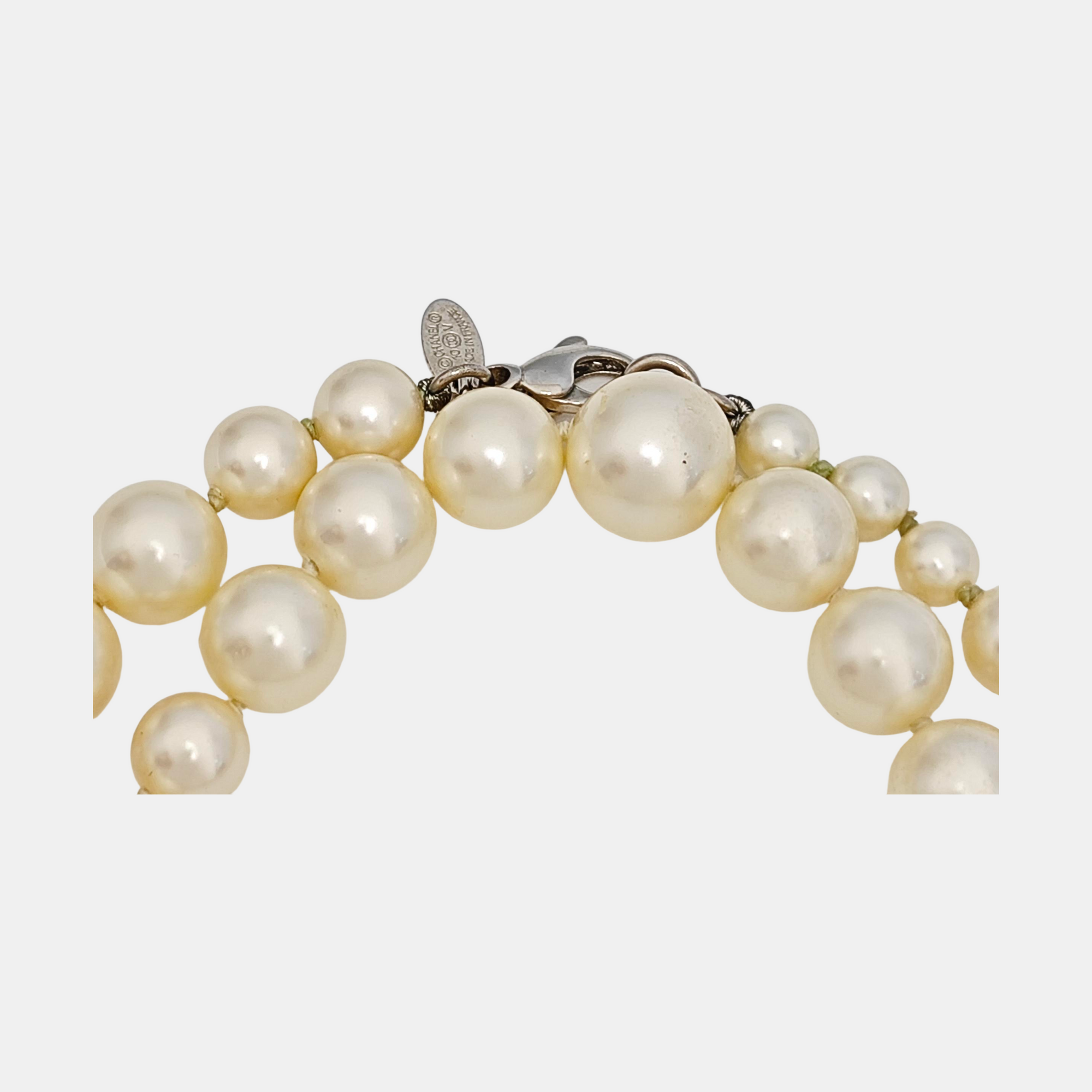 Faux Pearl White Necklace