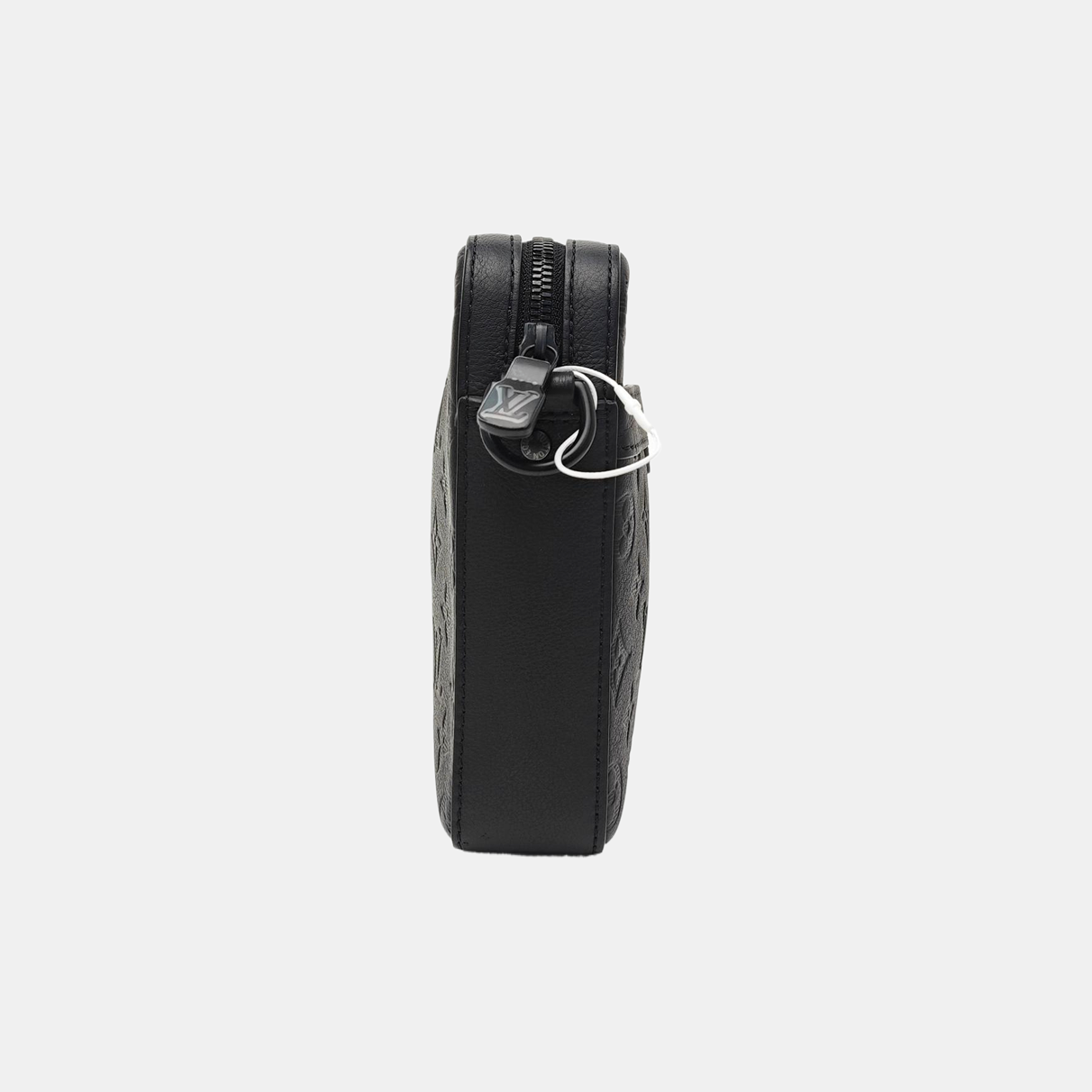 TRIO Monogram Calfskin Black