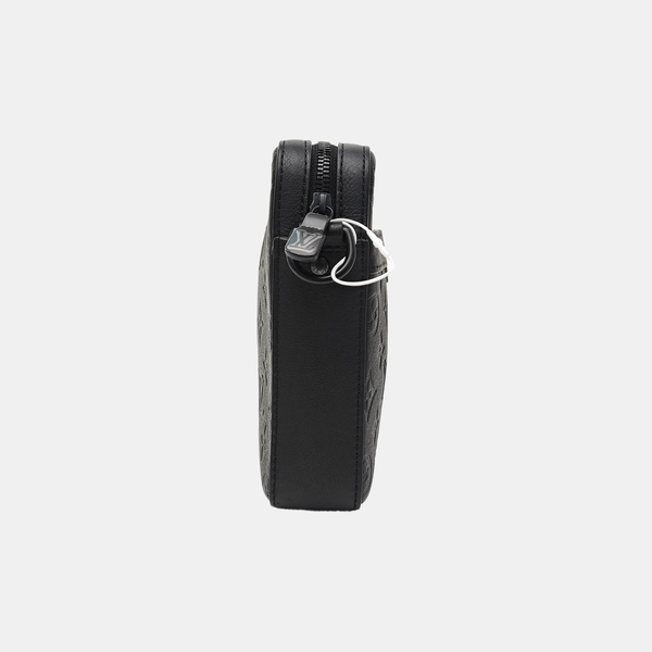 TRIO Monogram Calfskin Black