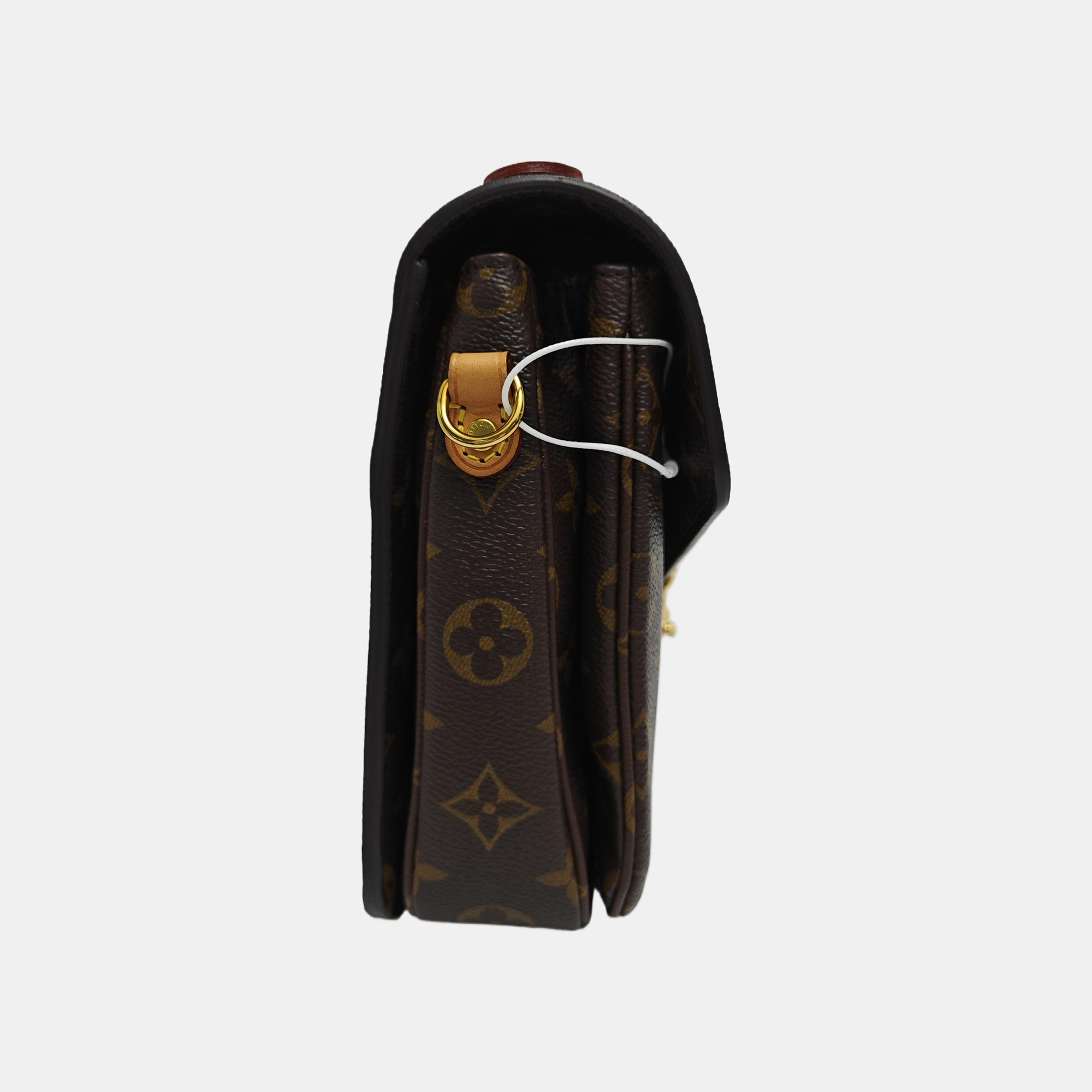 MÉTIS MM Monogram Coated Canvas Brown