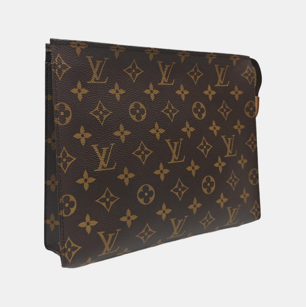 TOILET POCKET 26 Monogram Coated Canvas Brown