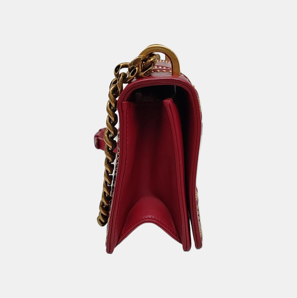 Diorama Small Calfskin Red
