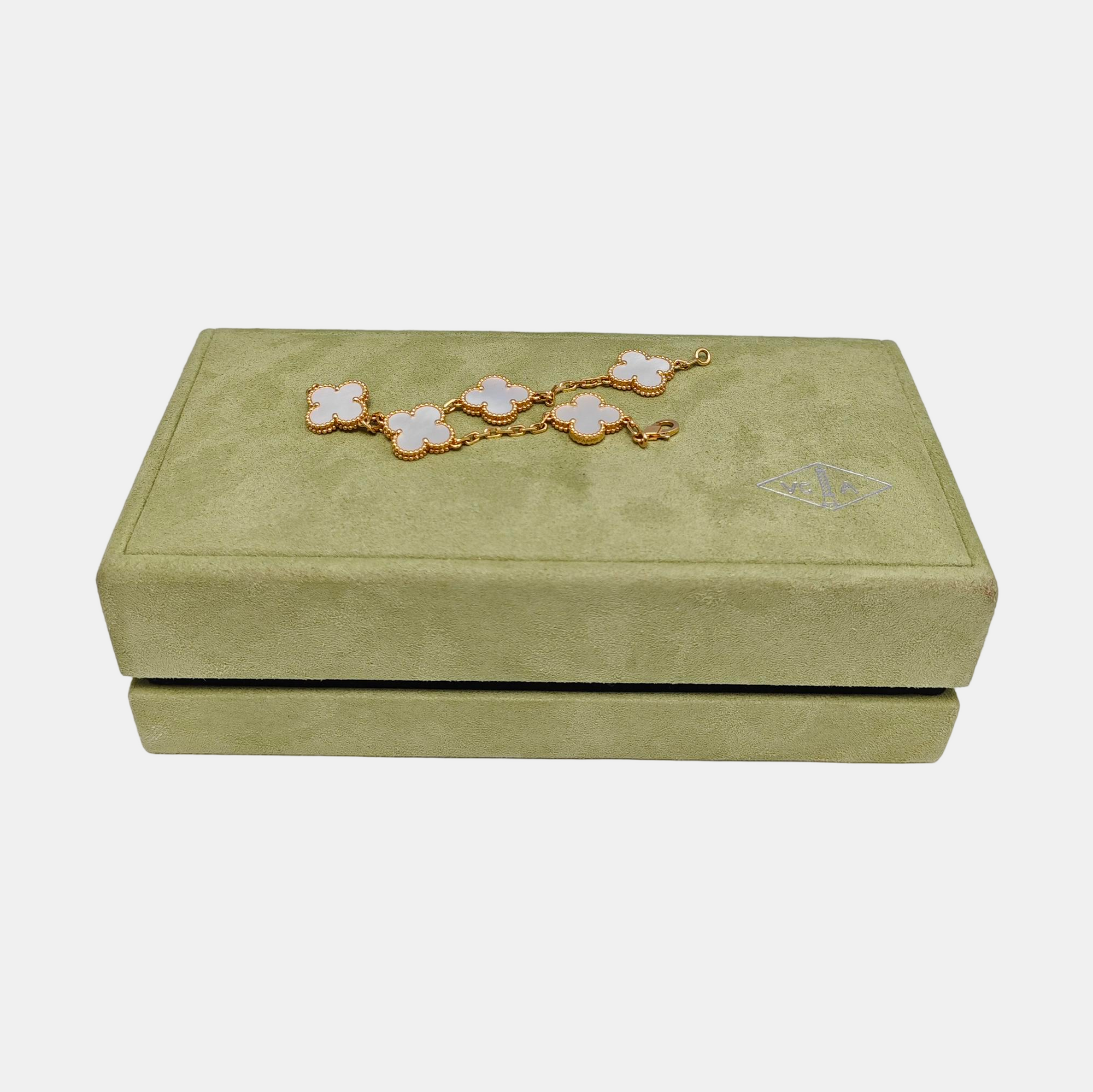 Vintage Alhambra 18k Gold Bracelet