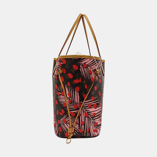 NEVERFULL MM Monogram Coated Canvas Brown